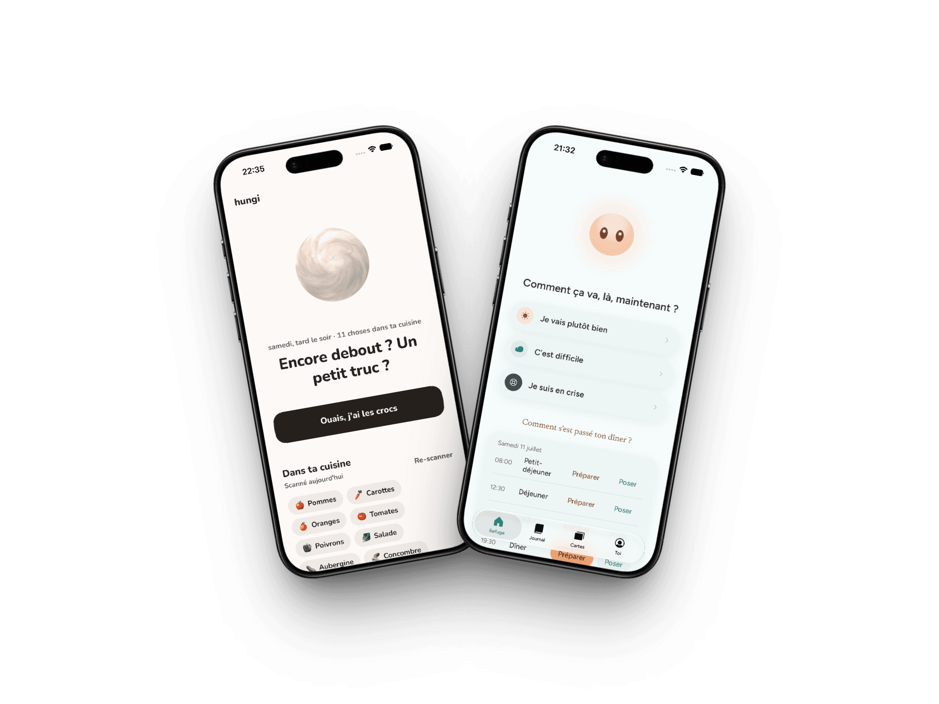 Écrans iPhone de Nooli et Hungi