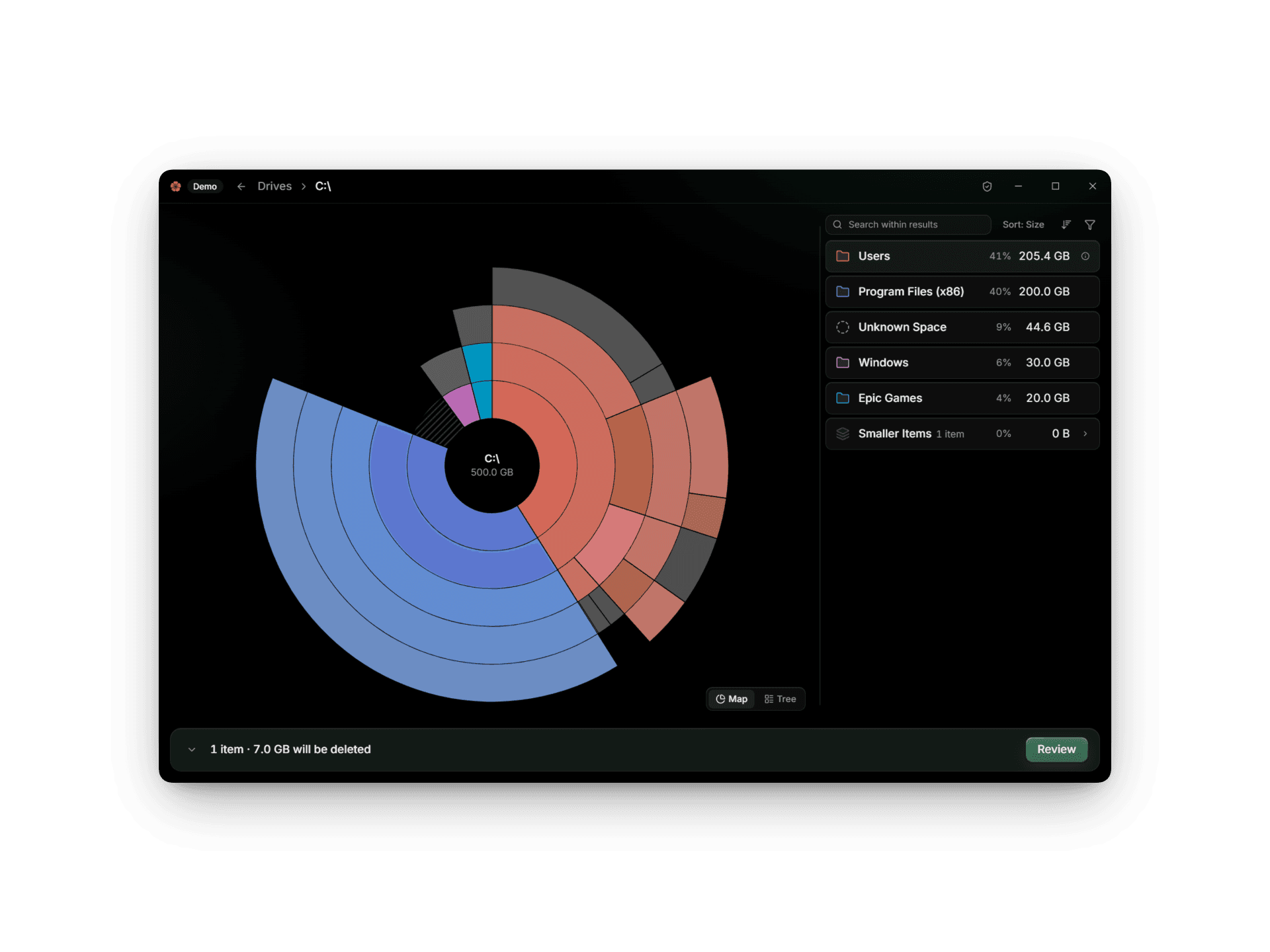 Interface de PoppyDisk